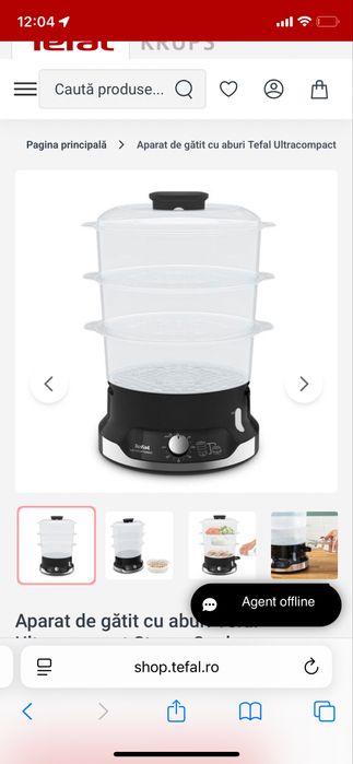 Tefal aparat de gatit cu abur pe 3 etaje