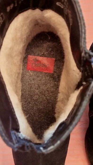 Замшевые сапожки Rieker