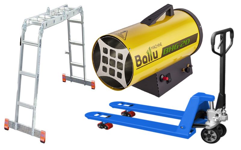 Аренда прокат в Караганде лестницы, стремянки, рохли, трубогиб, вышки ...