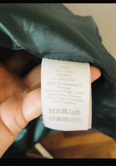 palton din lana, Boden