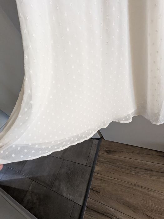 Бяла, ефирна рокля ICHI - нова