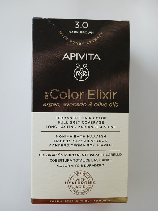 Vopsea de par fără amoniac Apivita 3.0