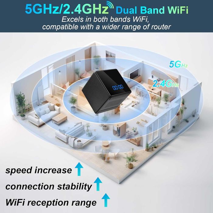 Часовник туя смарт 4-в-1 в Дигитален Часовник, Bluetooth Тонколона