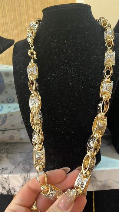 Мъжки позлатени ланци с 14карата златно покритие