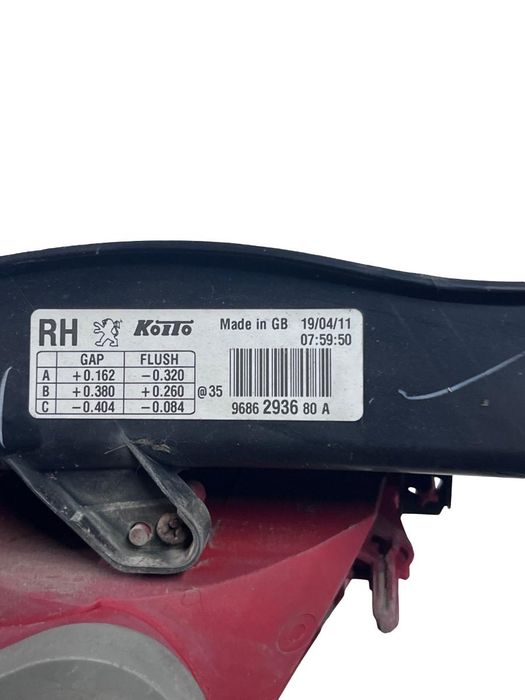 Lampa Spate / Stop Dreapta Spate Peugeot 508 Berlina 8D_ 2010 -> 9686293680A