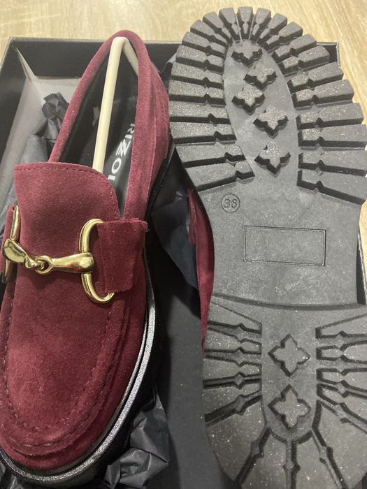 Pantofi dama, piele naturala, rosii, Rizzoli, 36