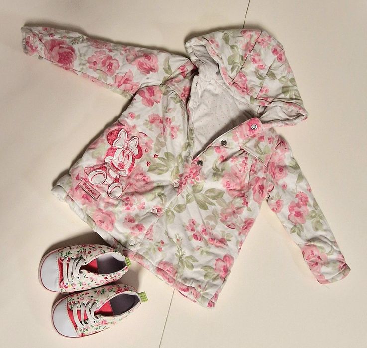 Лот якенце за момиче George, 9-12 месеца (74-80) + обувчици 19  размер