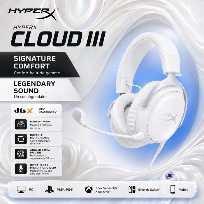 Оригинал! Hyperx Cloud 3 Wired Проводные Наушники