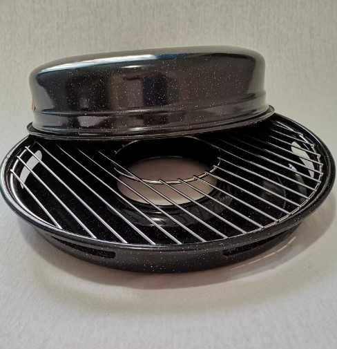 Tigaie grill pentru aragaz, email, 31 cm, Ves