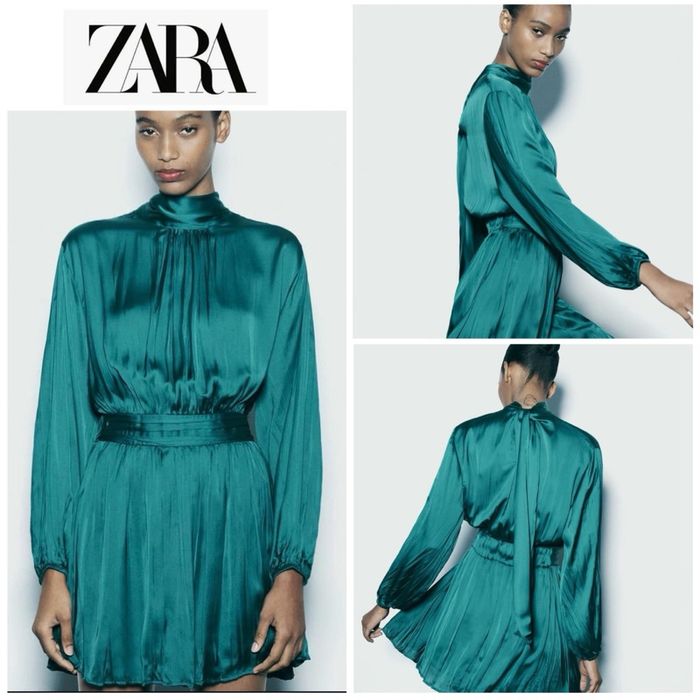 Сатенирана рокля  ZARA