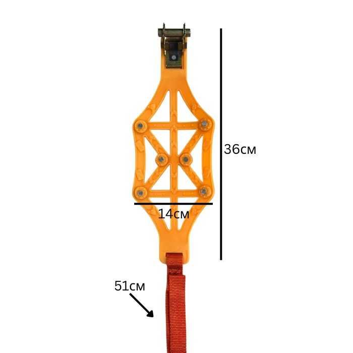 Вериги за сняг PA1209 PVC + метални шипове 8 броя комплект (за 2 гуми)