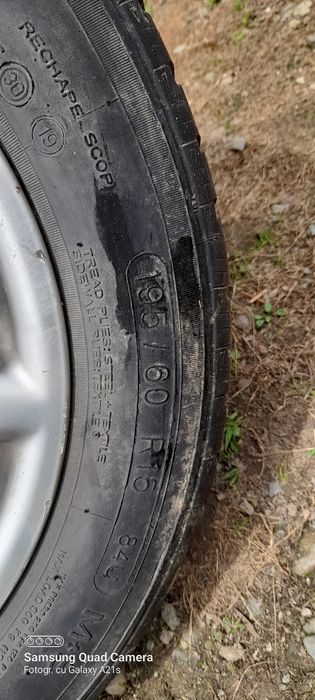 Jante ford aliaj și oțel 4×108  15"și cauciucuri  195 60 15