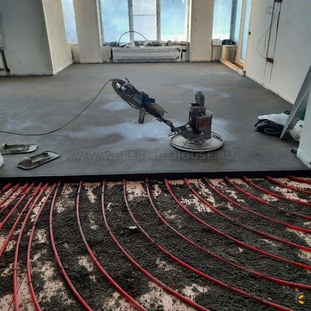 полу сухой стяжка
