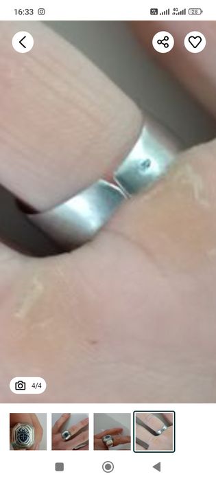 Перстень Паук серебро