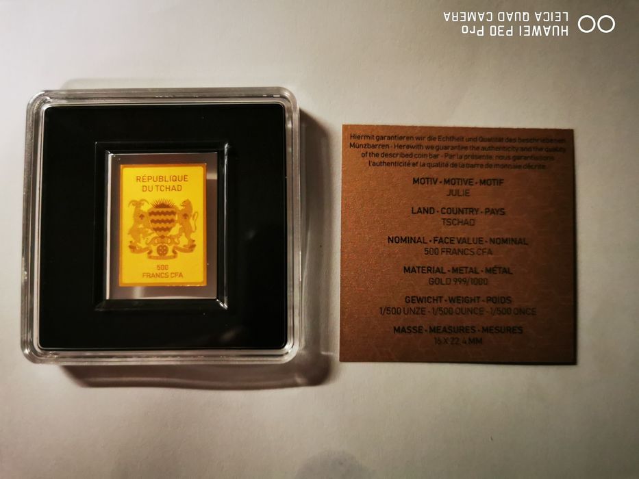 Златно кюлче, мини барче, идеално за колекционери или за подарък!