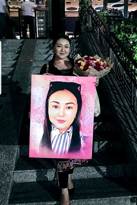 Портреты дрим арт по фото на холсте. Отличный подарок