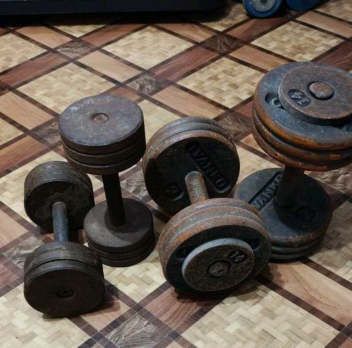 Гантели советские 7,3 кг и 14 кг