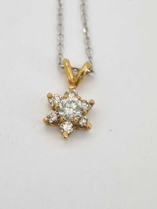 Pandativ aur 18k cu diamante naturale 0.5ct