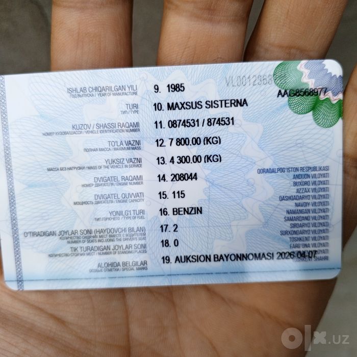 Gaz 53 asenzator sotiladi