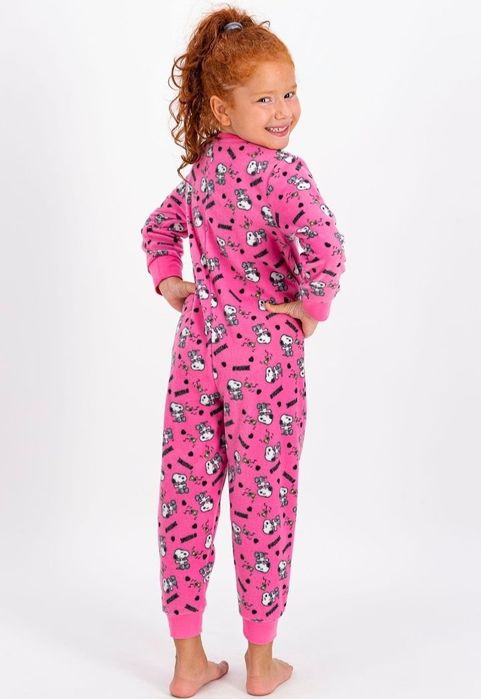 Флисовый комбинезон на молнии для девочек