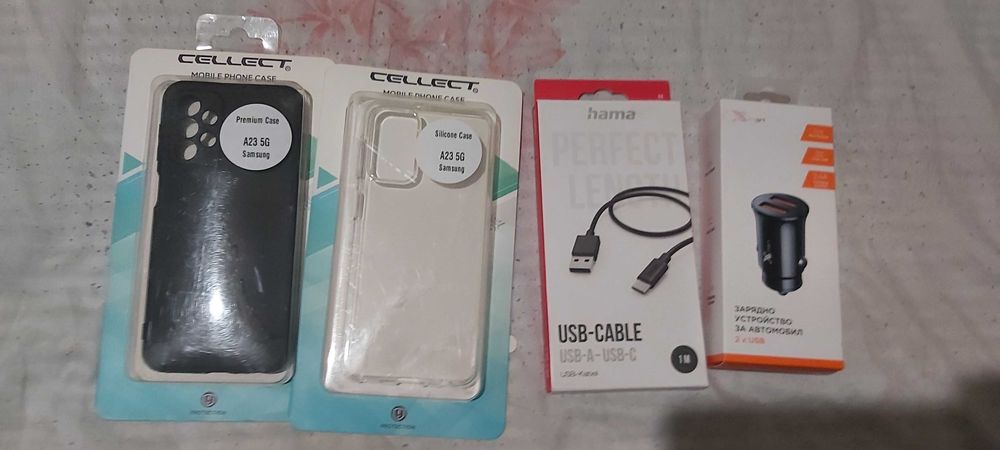 Продавам аксесоари за телефон Самсунг галакси А23 нови