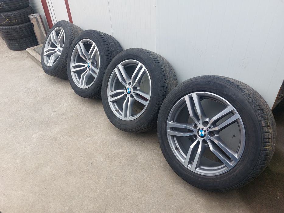 Set jante din aluminiu r19 BMW M Performance Double Spoke Style 623M / DOUA LATIMI / 5x120 / anvelope vara RSC 255 50 r19 si 285 45 r19 Bridgestone