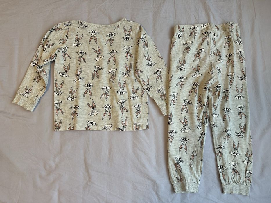 Set 2 pijamale lungi H&M, din bumbac, 98/104 cm