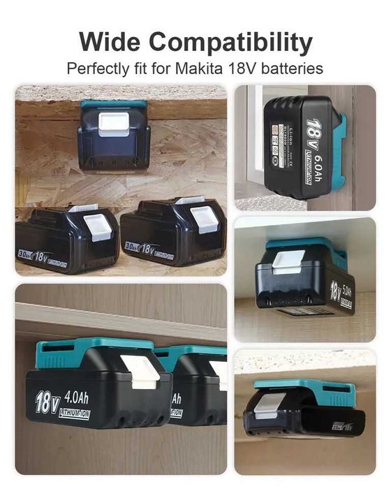 Стойки за Инструменти и Батерии DeWALT Parkside Makita Bosch Milwaukee