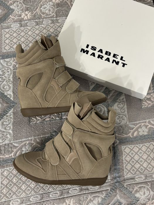 Sneakers adidasi Isabel Marant Bekett crem bej khakimarime 37 38 39