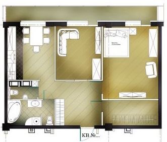 Продается 2-х комнатная квартира 54 кв.м, от хозяев