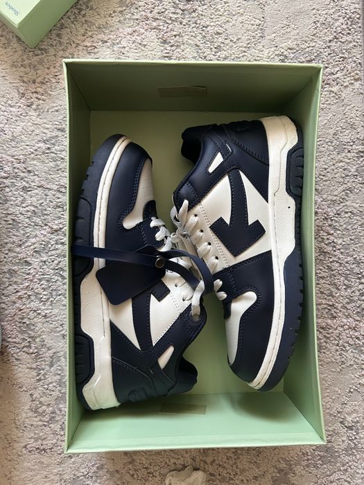 off white out of office navy blue