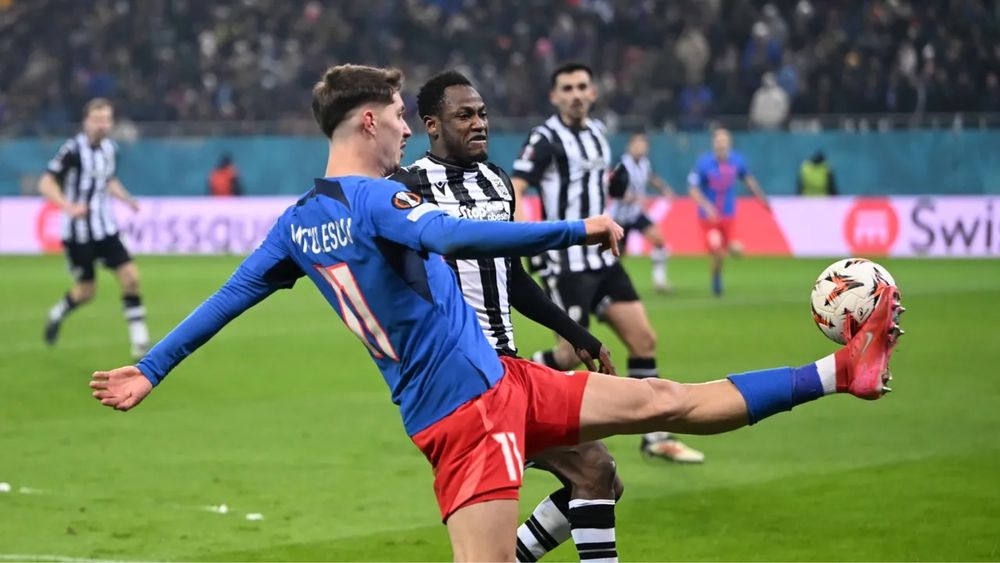 Tricou FCSB Miculescu jucat in meciul cu PAOK 2-0