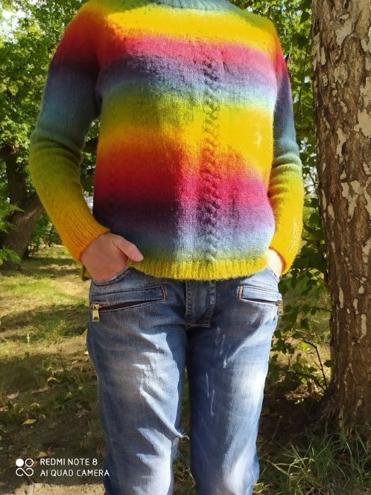 вязанная женская кофта