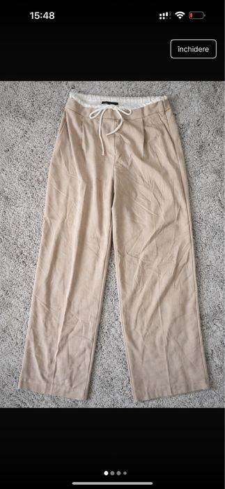 Pantaloni largi drepti Zara dama marimea M