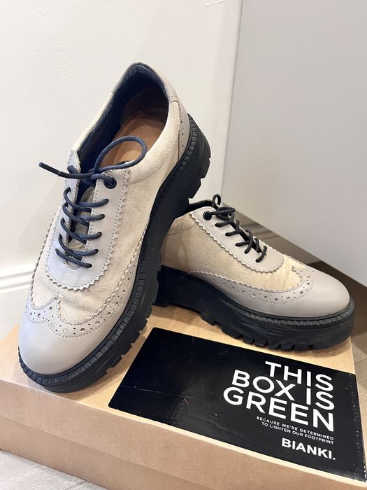 Обувки от естествена кожа Bianki