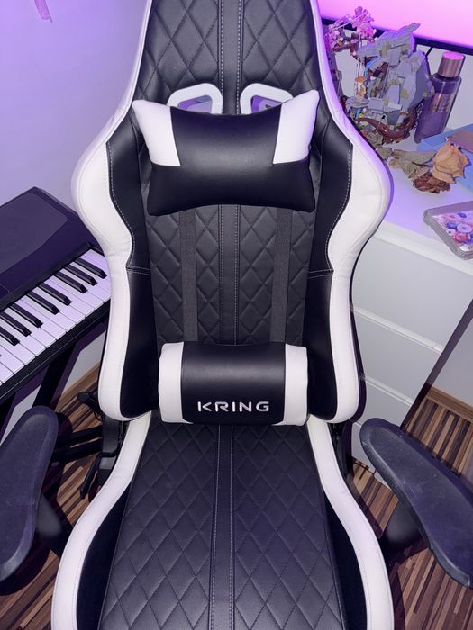 scaun gaming kring v racer suport lombar spuma turnata