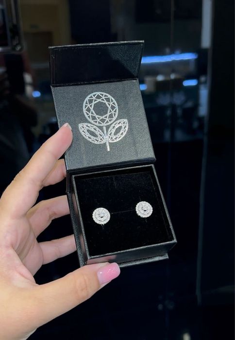 Серьги ПРИРОДНЫЕ бриллиантовые от ЭПЛ ДАЙМОНД