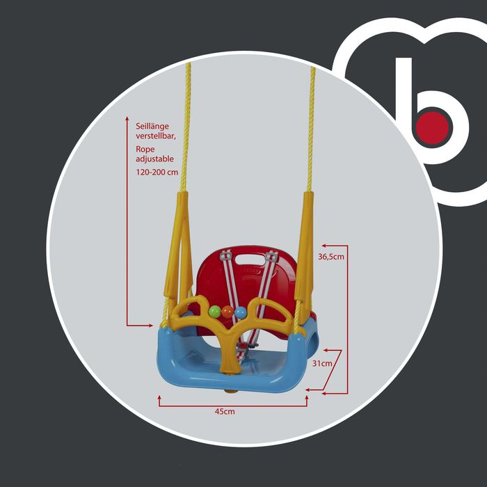 Детска люлка розова 3 в 1