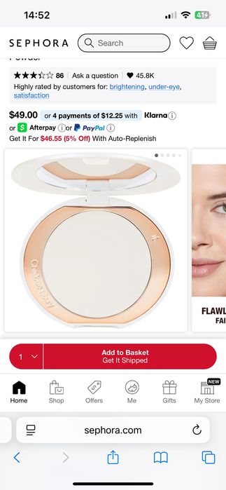 Charlotte Tilbury осветляющая пудра