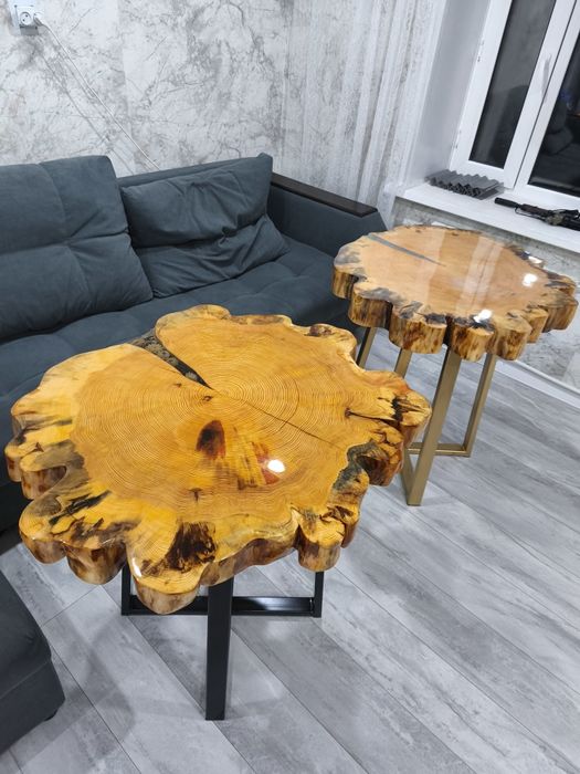 Столы с эпоксидной смолой