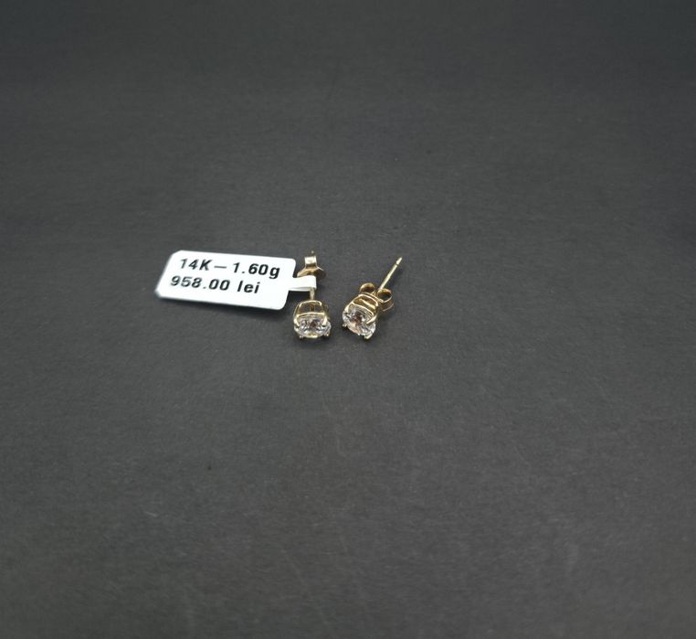 Bijuteria Royal cercei aur 14k 1.60 gr