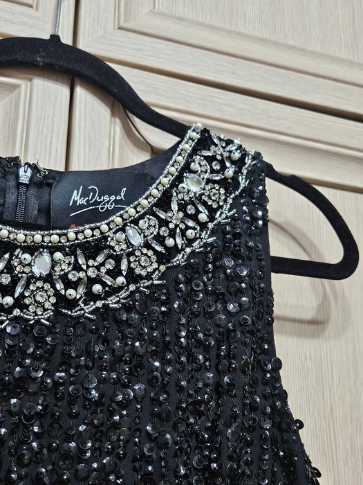 Вечернее черное платье американского бренда Mac Duggal 6 размер США