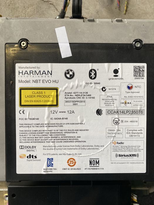 Навигация НБТ ЕВО Id5 Бмв Ф-серия (navi bmw nbt evo id5 F-series)