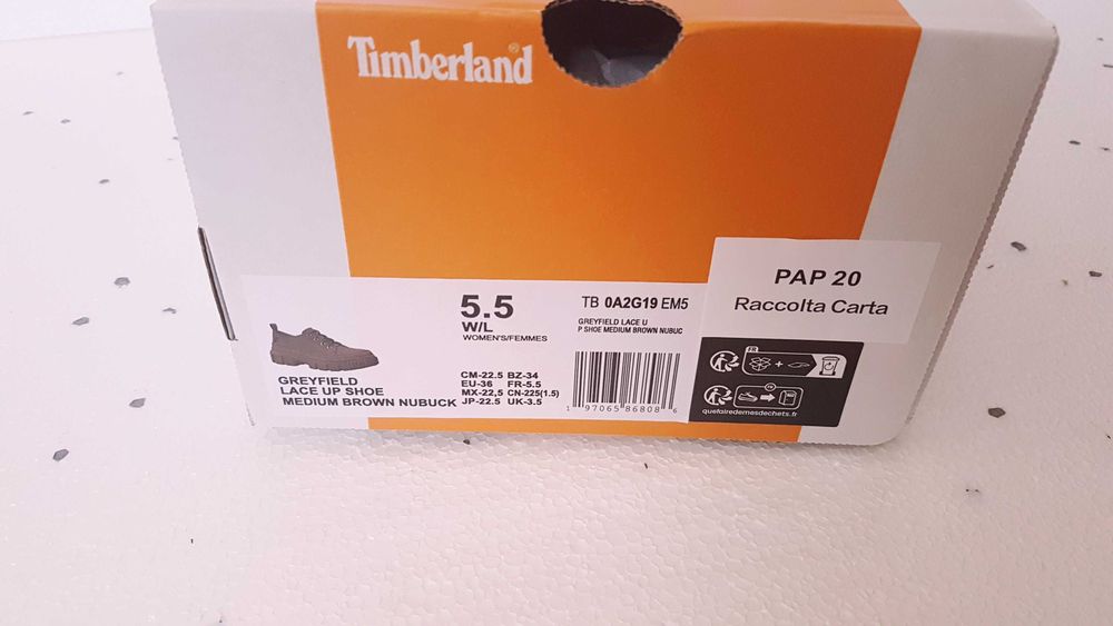 Timerland Greyfield обувки кожени номер 36