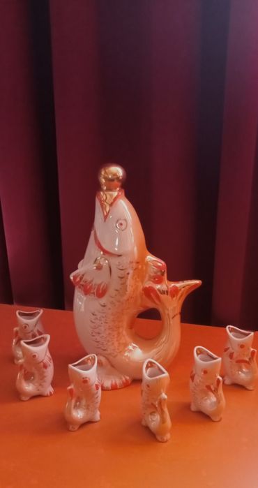 Коллекция рюмки-рыбки СССР.