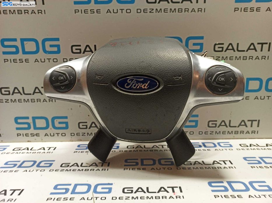 Airbag Volan Cu Comenzi Exfoliat Ford Kuga 2 2013 - 2019 Cod AM5T-14K147-AA AM5T-14K147-BA AM51-RO42B85-BEW [L0053]
