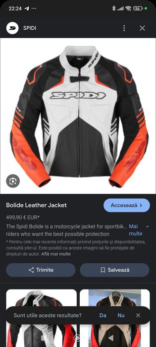 Vând geaca moto Spidi Bolide