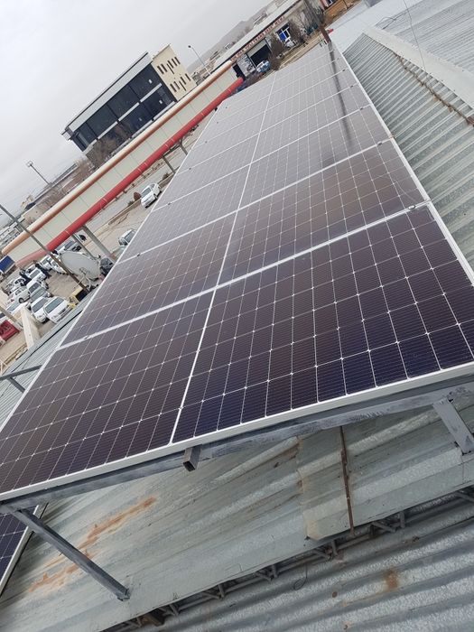 Куйош панеллар  урнатамиз. Солничний панел