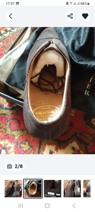 Мужские туфли из замша!