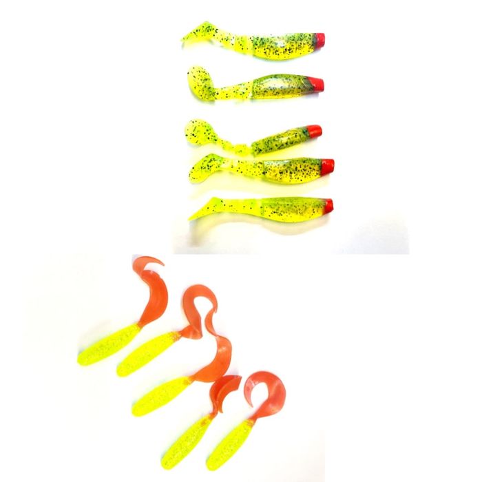 Set Lanseta Rapitor 1,80m Mulineta si 5 Shad-uri